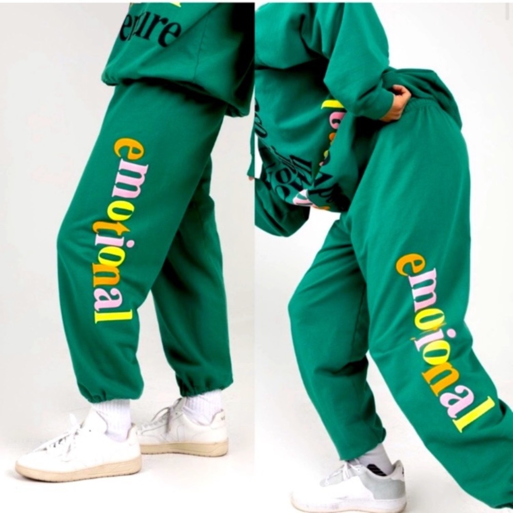 Mayfair the Label Emotional Sweatpants Joggers Green Small / Medium
